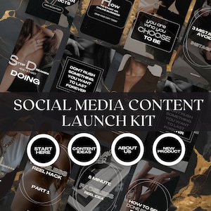 Faceless Instagram Marketing | Done For You Instagram Stories & Posts| Reel Covers | Social Media Template | Story Templates |Dark Aesthetic
