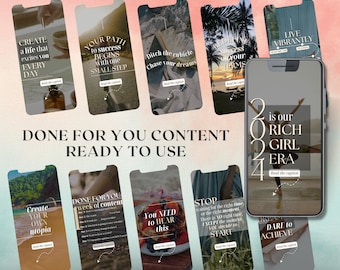 Instagram Faceless Reels with Hooks | Aesthetic Luxury Vacation Reels | Done For You Content | Faceless Marketing |  Master Resell Rights