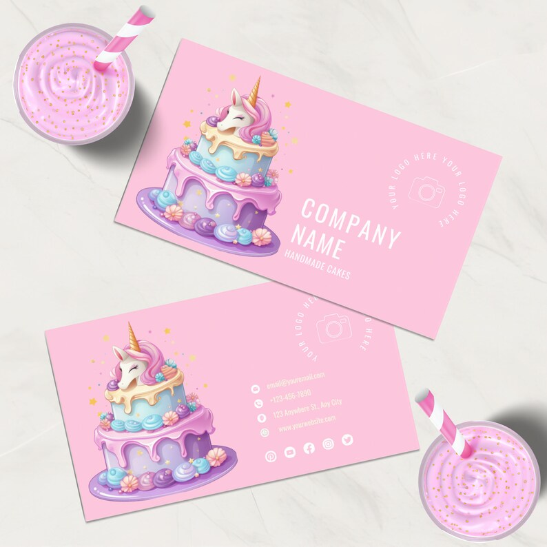 Home bakery business cards bakery business card template3 5 x 2