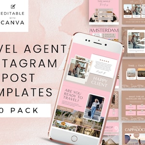 Social media Travel| |Instagram Template |Travel Marketing | Travel Agent Post| Travel Agent Content | Travel Agent Template| RS03