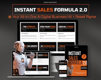 Instant Sales Formula 2.0,AI Digital Product Business Guide,MRR,Passive Income System for Entrepreneurs,DFY Digital Ai Guide