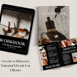 Hautpflege Ebook Vorlage: Canva Workbook & Magazin (Digitaler Download)