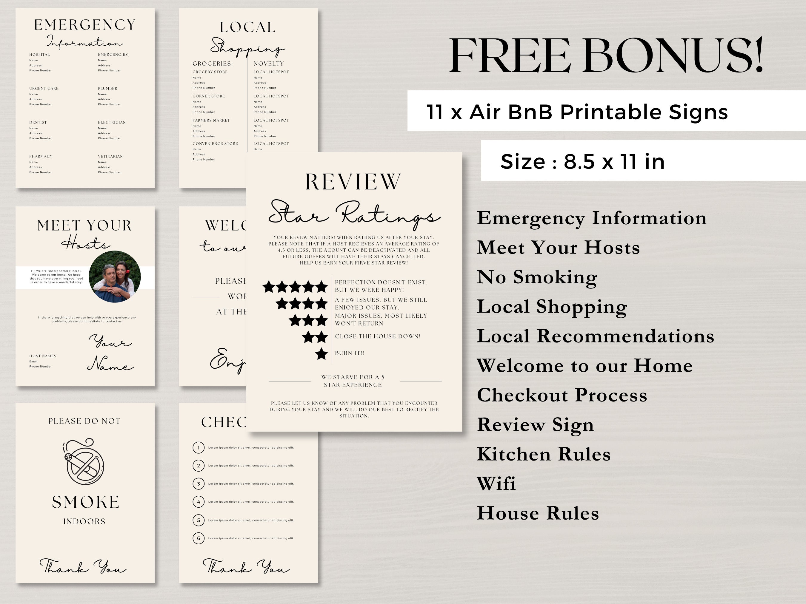Airbnb Binder Template Editable Airbnb Canva Template House Rules Airbnb Binder Template Editable Airbnb Canva Template House Rules