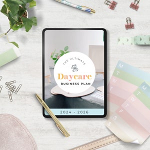 Business plan for in-home daycare | Instant Download |Daycare Emergency Plans |Preschool Forms And Templates | Childcare Business| Editable