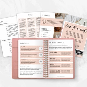 Virtual Assistant Client Welcome Packet | Onboarding Template| Canva Template | Social Media Manager| New Client Packet|RS06