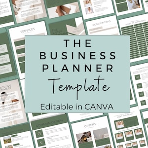Business Plan Template | Canva Template | Business Plan Analysis | Start Up Workbook| Online Business Plan | Business Planner| RS01