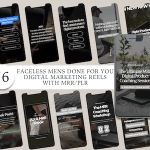 Aesthetic Reels For Men |Faceless Reels For Men| Instagram Reels for Men |Done For You|Master Resell Rights and Private Label Rights |Part 2