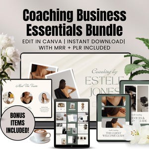 Coaching Business Essentials Bundle | Editable Canva Templates Designed ...