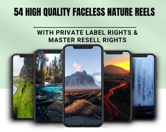 Nature Reels | Faceless Instagram & TikTok Videos (MRR+PLR)