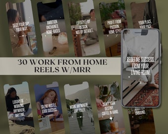 Werk vanuit huis Instagram-rollen: gezichtsloze marketingcontent (MRR)
