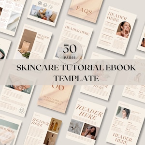 ebook template skincare | Skincare business | beauty business| Beauty ebook