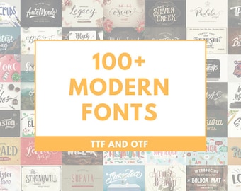 100+ Modern & Joyful Font Ultimate Bundle