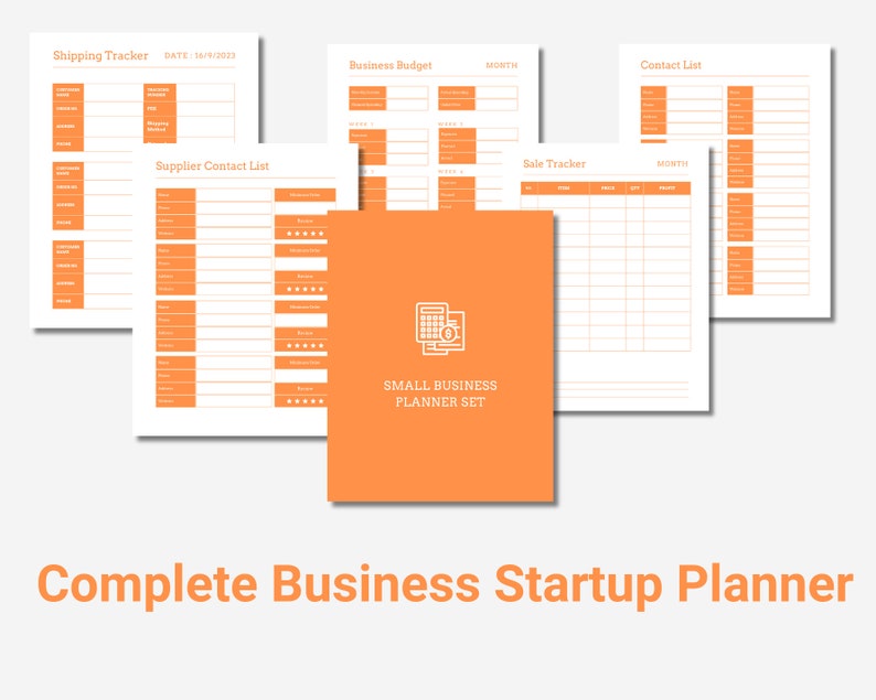 Editable and Printable Business Startup Planner - Etsy