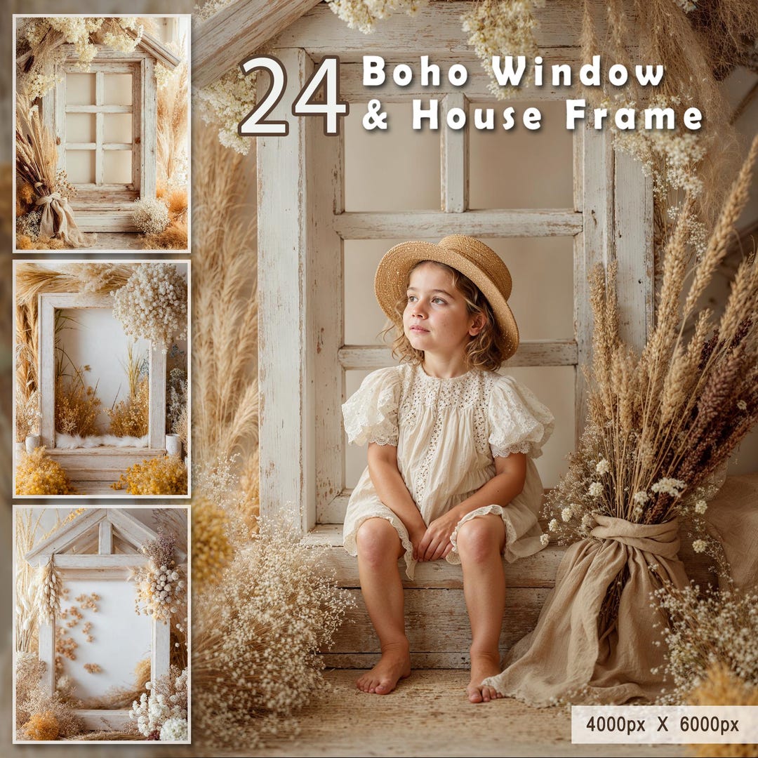 Boho Window & House Frame Backdrops – 24 Dreamy Kids Photography ...
