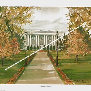 Kentucky Governor&#39;s Mansion Water Color Print