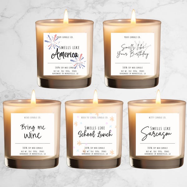 Funny Candle Names Template Etsy