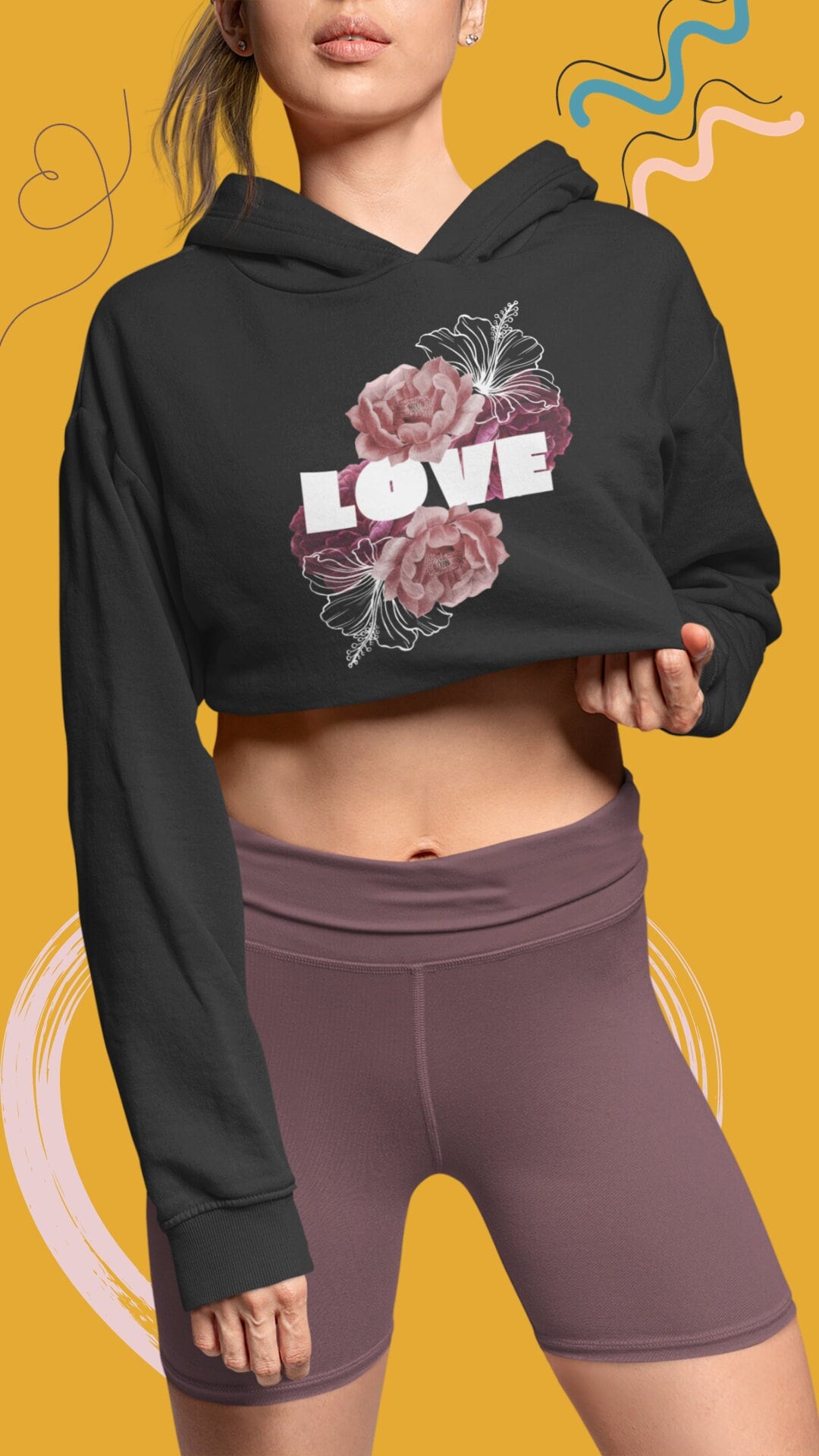 Love Crop Hoodie