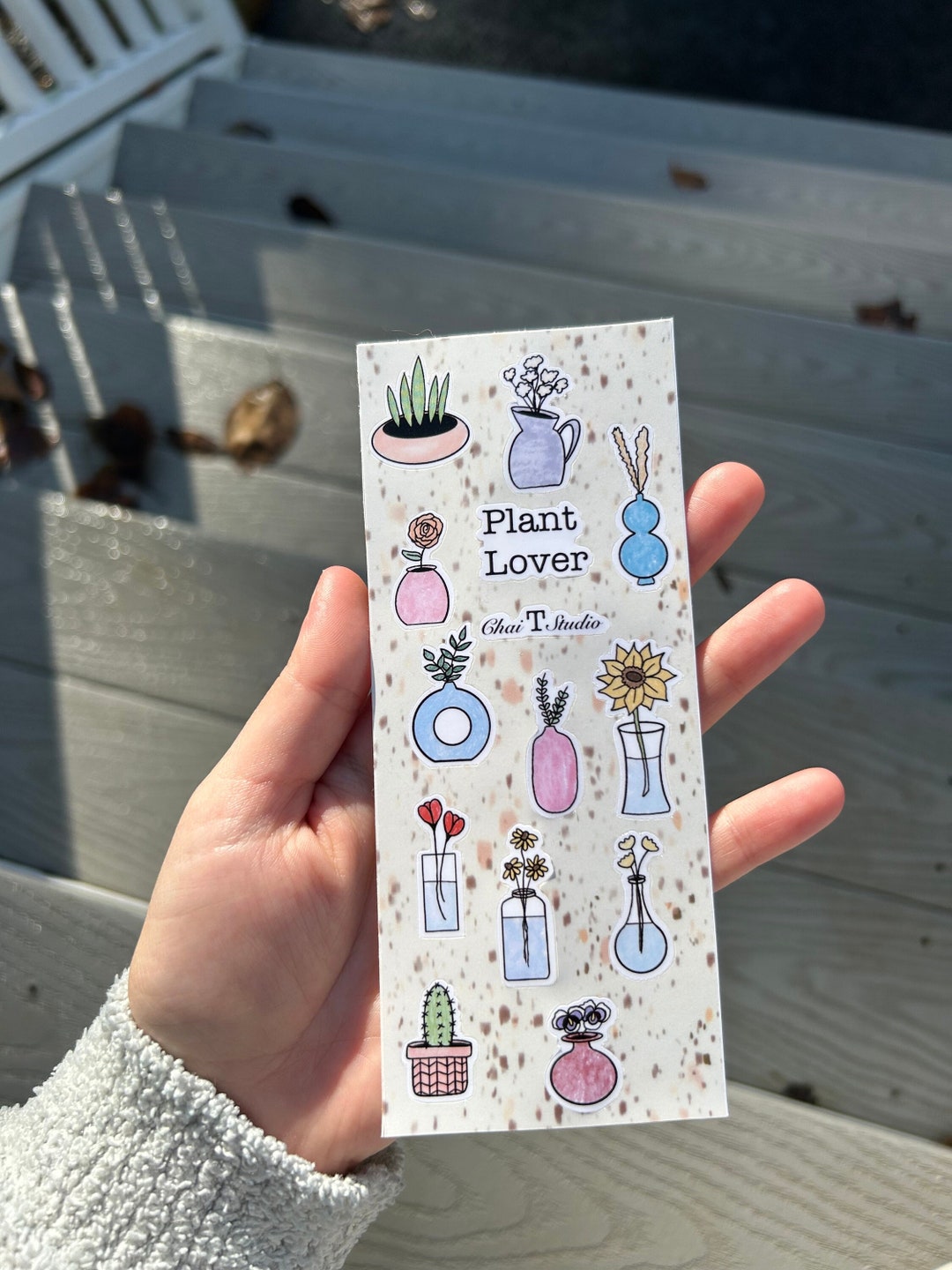 Plant Lover Love Sticker Sheet Etsy