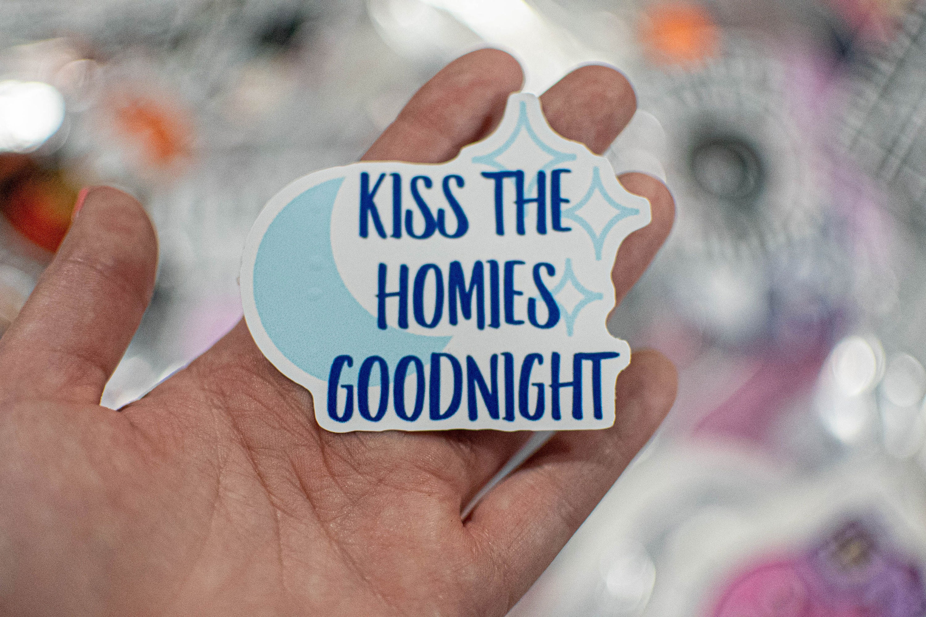 Kiss the Homies Goodnight Funny Friends Brothers Bro Stickers Etsy