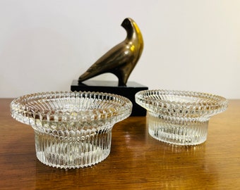 Vintage Glass Candle holders | Timo Sarpaneva for Iittala