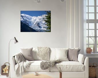 Massif du Mont-Blanc vu de Chamonix - France