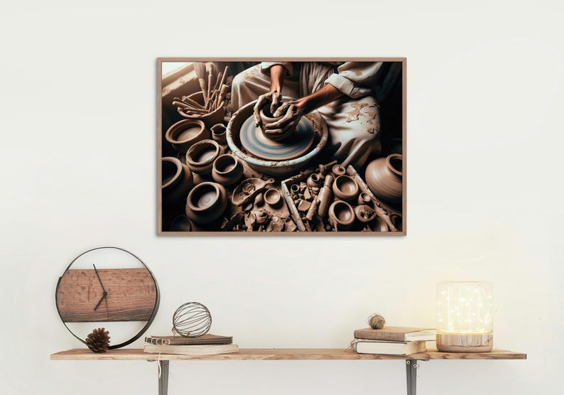 Jesus the Potter - High-resolution Digital Downloadable Art, Christian ...