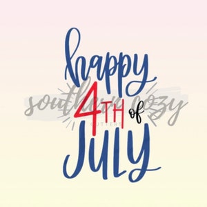 Happy 4th of July / cookie cutter / STL File / digital download