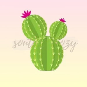 Cactus 3.5&quot; / cookie cutter STL file Digital download
