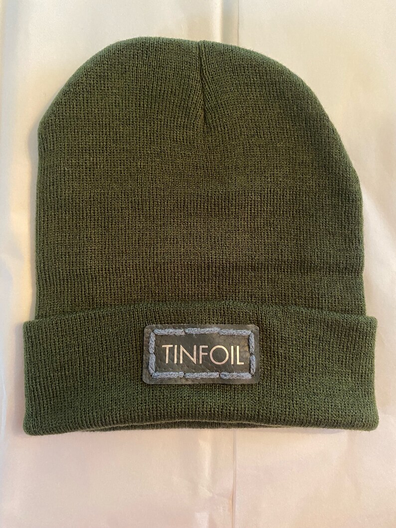 Tinfoil Hat, winter toque, knit beanie image 7