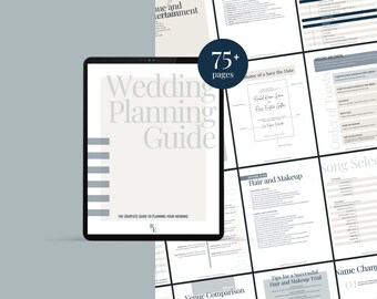 75+ Page Wedding Planning Guide, Wedding Planner, Wedding Planning Timeline, Wedding Planning Checklists, Printable Wedding Planner
