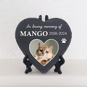 Pietra commemorativa personalizzata per gatti per uso interno ed esterno, regalo commemorativo per gatti Rainbow Bridge, pietra commemorativa da giardino per gatti, ponte arcobaleno per gatti,