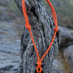 River Tusk Survival Gear Fire Starter Necklace - Orange