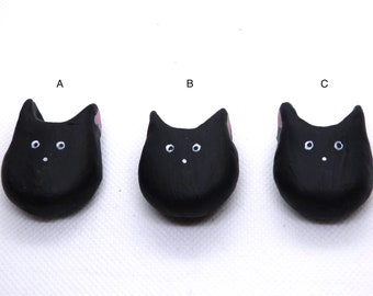 Black cat magnet