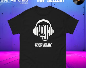 Personalisiertes DJ T-Shirt - Personalisiertes Musik T-Shirt für Fans & Produzenten