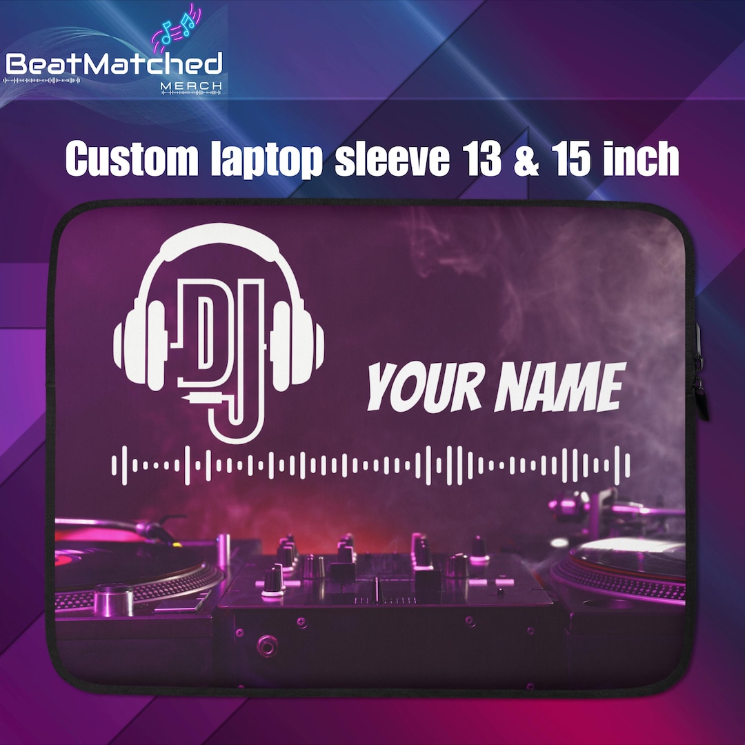 Custom Music Laptop Sleeve With Name – DJ & Producer Gift Case - Etsy