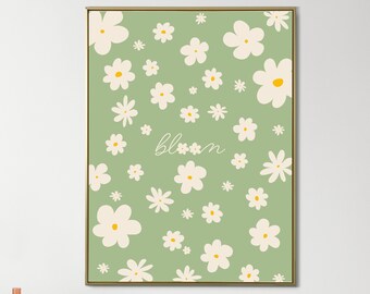 Bloom - Affiche minimaliste fleurs - Décoration murale - Télécharger et imprimer
