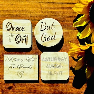 Bijbelmagneten, Godmagneet, Religieuze Magneet, Bijbelversmagneet, Paasgeschenk, Gebedsmagneet, Koelkastmagneet, Houten Magneten, Spiritueel