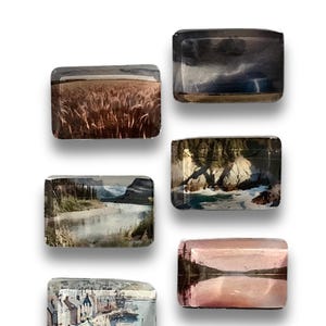 Canadian Landscape Rectangular Magnets for Fridge, Domed Magnets Landscape, Canadian Scenery, Fridge Magnets of Canada, Canadian Living