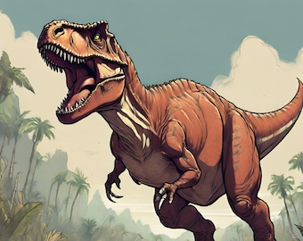 T Rex, Tyrannosaurus Rex, Dinosaur Wall Art, Dinosaurs for Children, Dino Digital Downloads, Dinosaurs pictures and facts, For Boy Girl Room