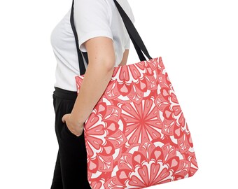 Bolsa de mano con flores rosas, bolsa de la compra con flores, bolsa de compras pesada, bolsa reutilizable, bolsa reutilizable, bolsa rosa, bolsas rosas, bolsa con envío gratuito