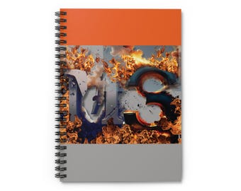 Cuaderno espiral naranja de apoyo para la EM, Explosión de esclerosis múltiple, Diario de EM, Diario de esclerosis múltiple, Envío gratuito Cuaderno diario de EM