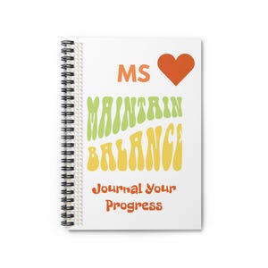 Multiple Sclerosis Spiral Notebook, Multiple Sclerosis Symptom Tracker, MS Notebook, MS Symptom Log, ms Health, ms Mental Health, ms Journal