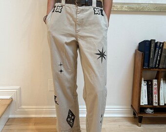 Handprinted Dickies Pants