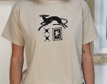 SIZE S-XL - Stamp & Greyhound Tee