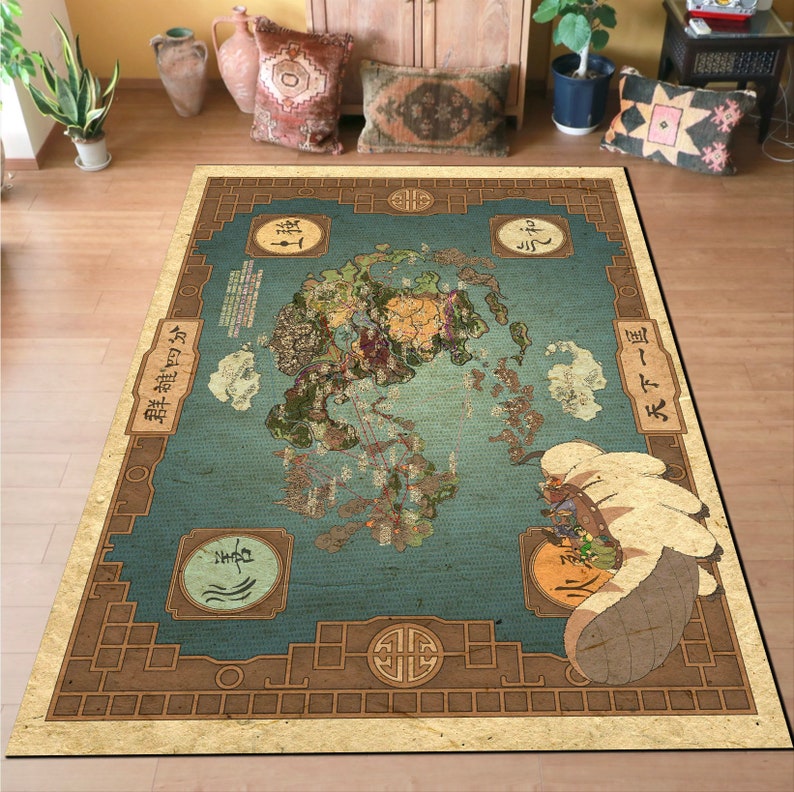 Maps Rug Earth Map Earth Map Rugs Map Retro Map Rug Map Etsy Australia