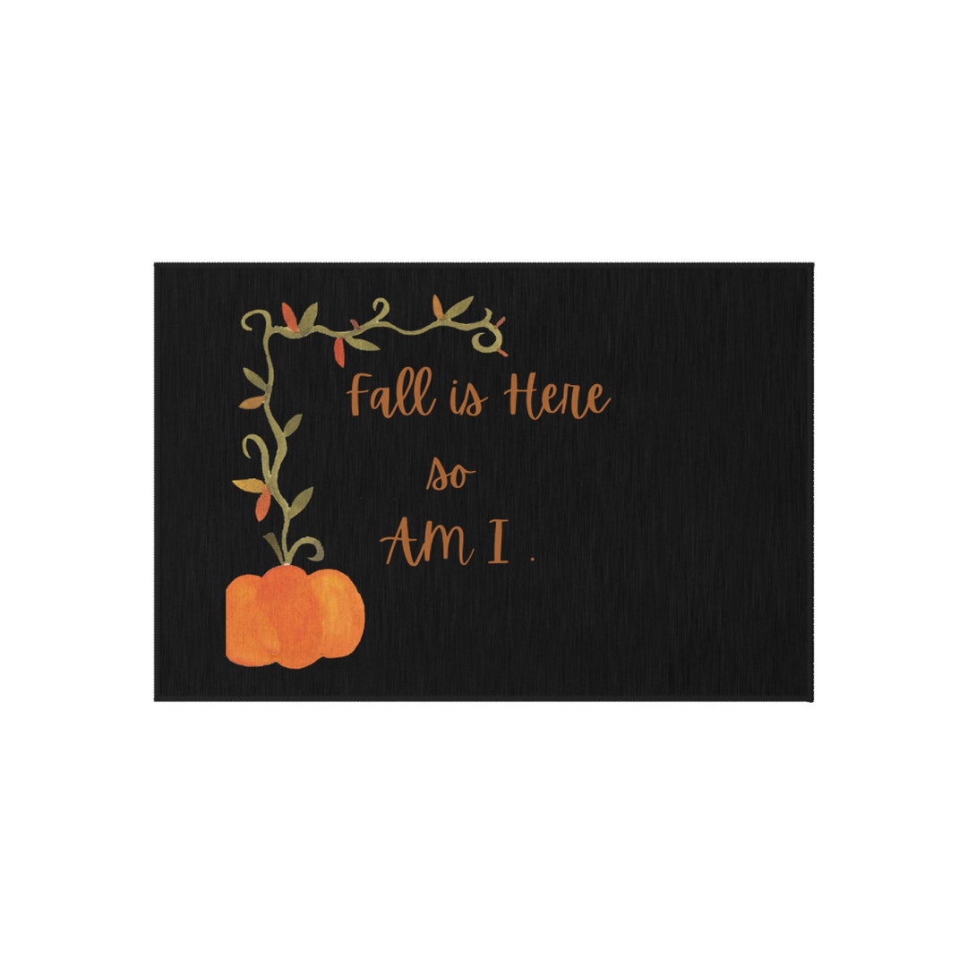 The fall is Here Outdoor Rug Etsy