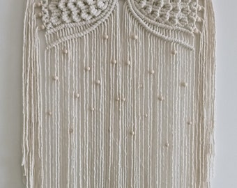 Makramee, Engelsflügel, Wandbehang, Dekoration
