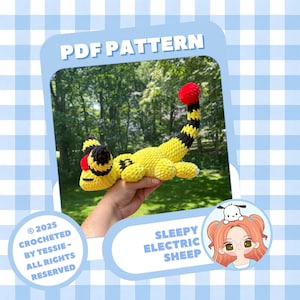 Sleepy Electric Sheep PDF Crochet Pattern