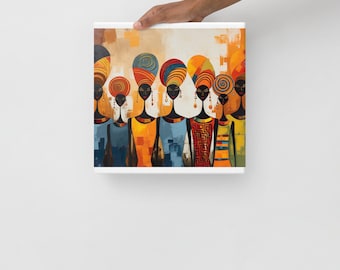 AFRICAN WOMEN Art Thin canvas