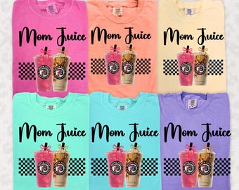Mom Juice PNG, 7 Brew Coffee PNG, Digital Download, Trendy Mom Life Coffee Lover Png, Iced Coffee Vibes, Checkered 7 Brew PNG, Coffee Mom